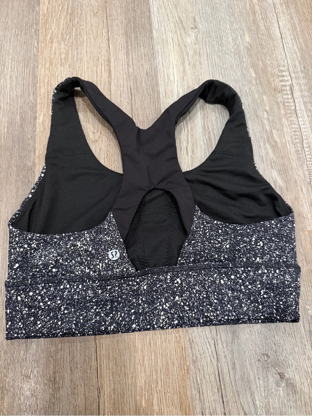 lululemon athletica Black Speckled Racerback Sports Bra